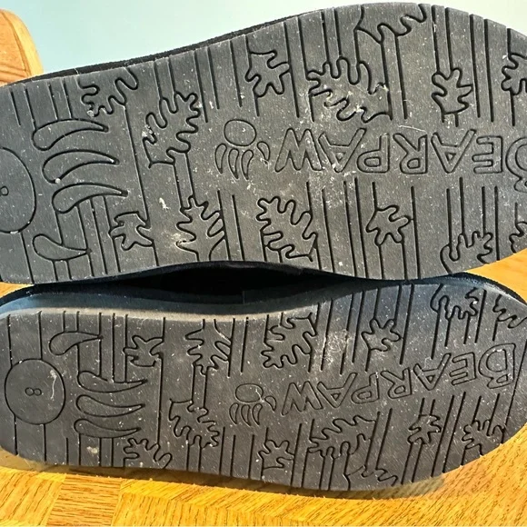 Bear paw Black Suede Boots with Buckle - Picture 6 of 6